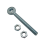 Adjustable Swing Gate Hinge Eyebolts & Nuts X2 (M20 X 102MM) 3