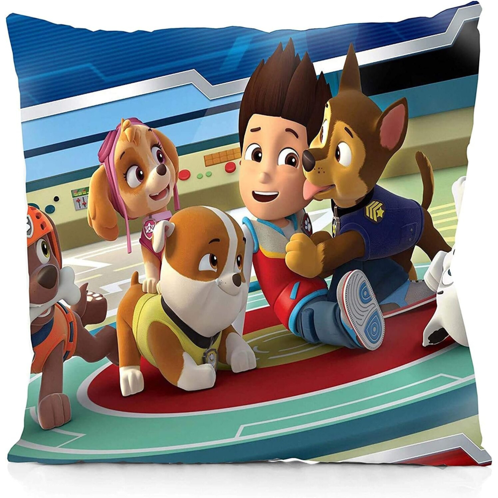 Throw Pillow Covers Paw Patrol Pillowcase Cushion Case for Sofa Bed Chair Home Decor.(18x18 Inch)-image-OPC-PCTQBHS-NEW