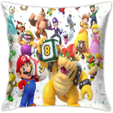 Super Mario Pillow Cases Housewife Cotton soft plain dyed for bedroom Home pillow cover Home Plain 18"x18"