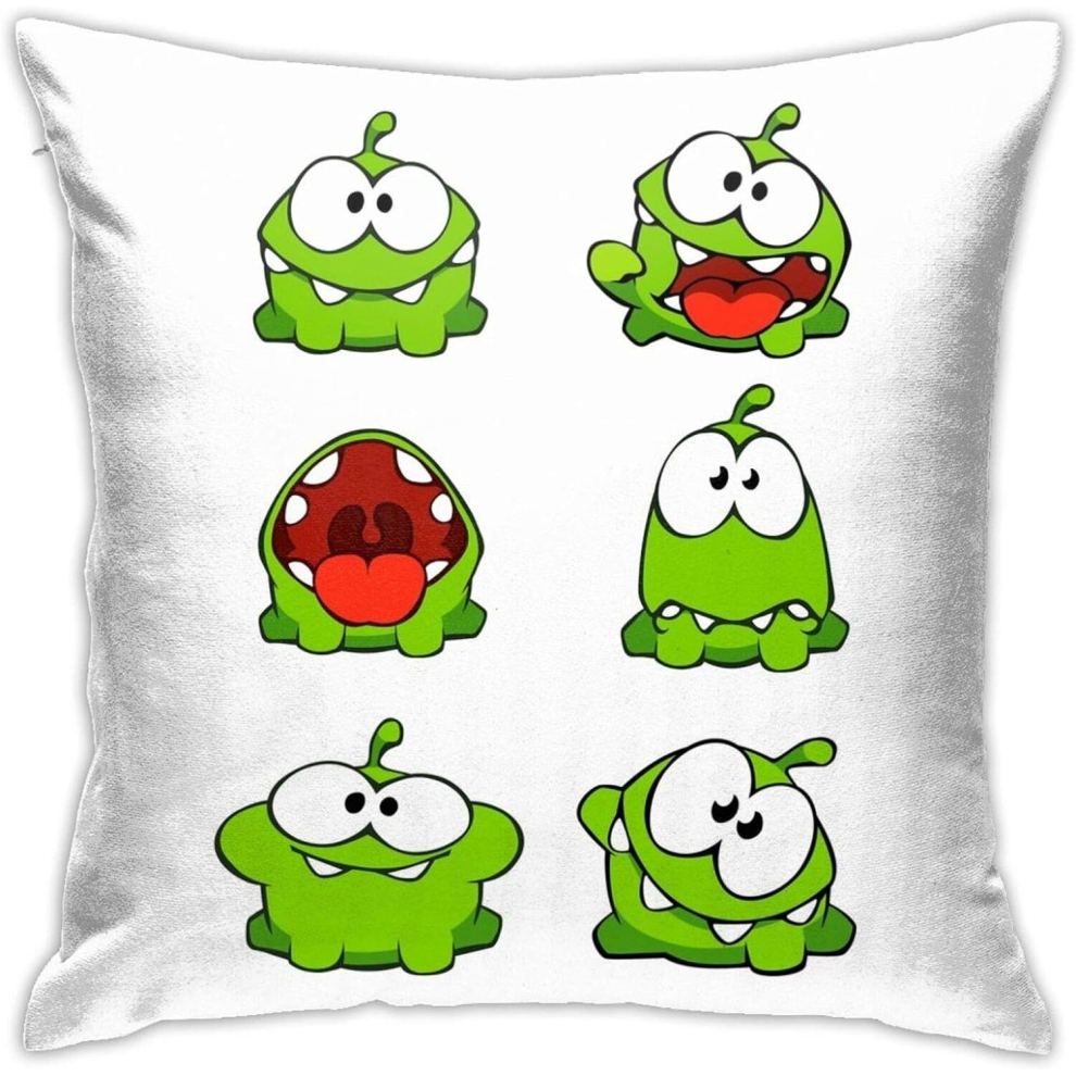 Kerota Home & Games & Cut The Rope-Om Nom Pa Pillowcases, Floor Pillowcases Sofa Cushions 18"X18"