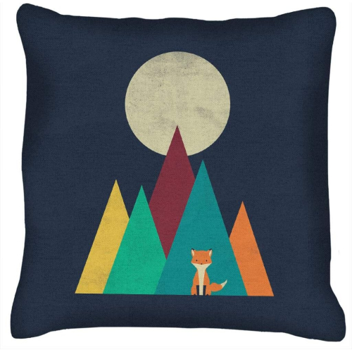 Red Fox Mountain Moonlight Cushion 18"x18"