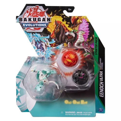 Spin Master Bakugan Evolutions Starter X3 Eenoch Ultra with Neo Pegatrix & Pharo