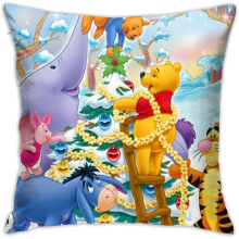 Winnie The Pooh Microfibre Pillowcase Set | Home Pillow Cases are Breathable 18"x18"