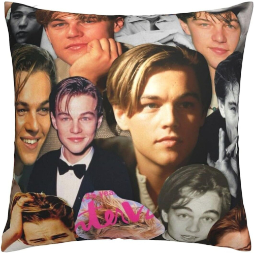 Leonardo Dicaprio Multipurpose Pillowcase Soft Throw Pillow Cases Cushion Covers for Driving, Reading, Tv, Sleeping, Working, Heating, Your Bodyguard