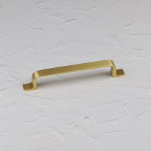 (128mm Handle) Brushed Brass Cabinet Strap Handles 128mm 160mm