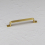 (128mm Handle) Brushed Brass Cabinet Strap Handles 128mm 160mm 1