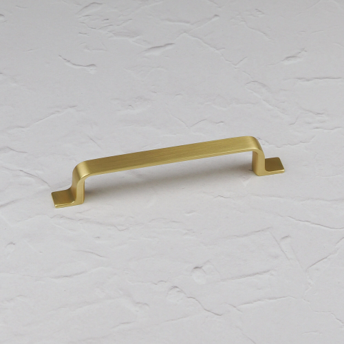 (128mm Handle) Brushed Brass Cabinet Strap Handles 128mm 160mm