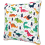 Colorful Dinosaurs Pillow Case Covers Print Cotton Decorative Pillow Case Protector For Room SofaBlackx 3