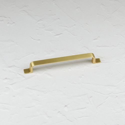 (160mm Handle) Brushed Brass Cabinet Strap Handles 128mm 160mm
