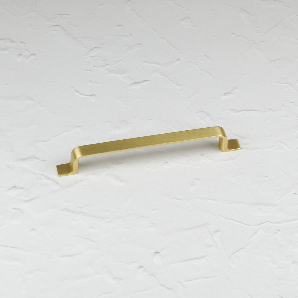 (160Mm Handle) Brushed Brass Cabinet Strap Handles 128Mm 160Mm 5060796708486