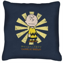 Charlie Brown Peanuts Retro Japanese Cushion 18"x18"