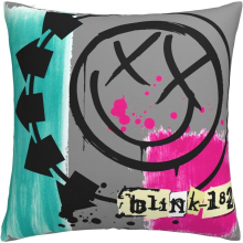 Blink 182 3d Cushion Covers 45 X 45 Cm Square Throw Pillowcases For Sofa Bedroom With Invisible Zipper 18 X 18 Inch Sets Of 1