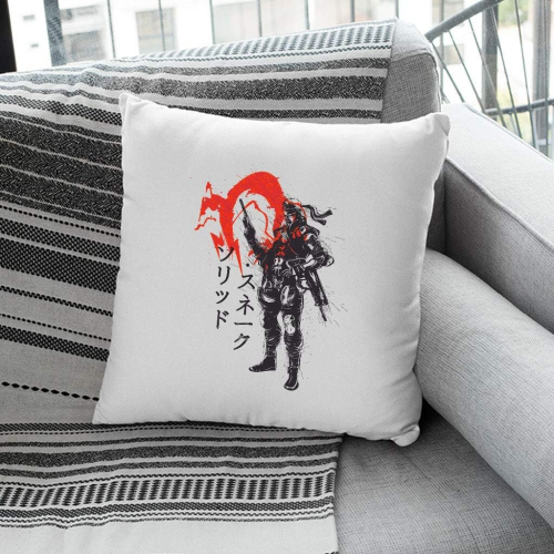 Red Sun Snake Metal Gear Solid Cushion 18"x18" 2