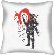 Red Sun Snake Metal Gear Solid Cushion 18"x18"