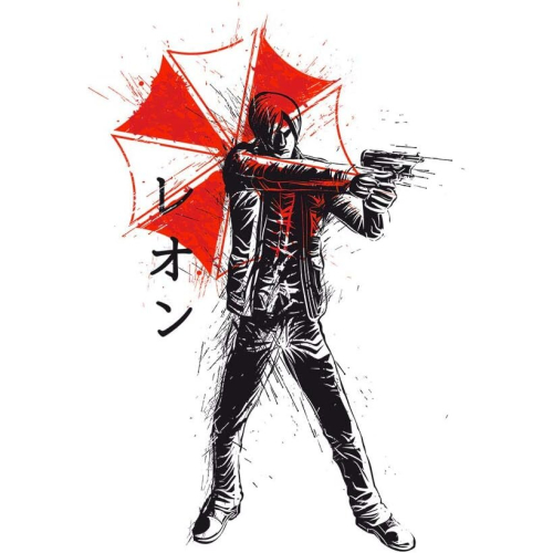 Red Sun Leon Resident Evil Cushion 18"x18" 1