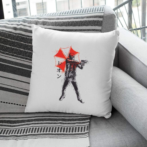 Red Sun Leon Resident Evil Cushion 18"x18" 2