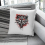 Splatter White Wolf Cushion 18"x18" 3