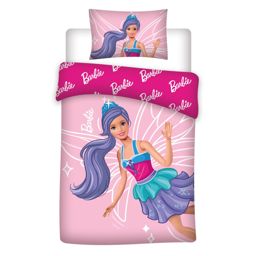 Barbie Doll Toddler Size Duvet Cover Set 100 x 135 cm COTTON Fairy