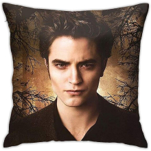 Edward Cullen-Twilight Pillow Fashionable Zipper Pillowcase Novel Decor Pillowcase Sitting Room Cushion Sofa Cushion 18"x18"