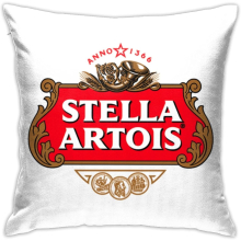 Stella-Artois Cushion Cover Sofa Decorative Throw Pillow Case for Home Decor 18x18 Inch