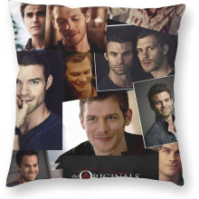 The Originals Klaus Mikaelson Elijah Decor Pillowcase Vampire Originals Merch Klaus Pillow Case Cushion Cover for Bedding Couch Sofa Decor 18"x18"