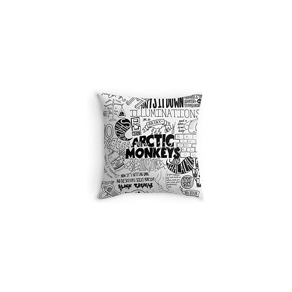 Arthurenn Arctic Monkeys Suck It And See Funny Cool Pattern Pillowcase Cushion Cover 18"x18
