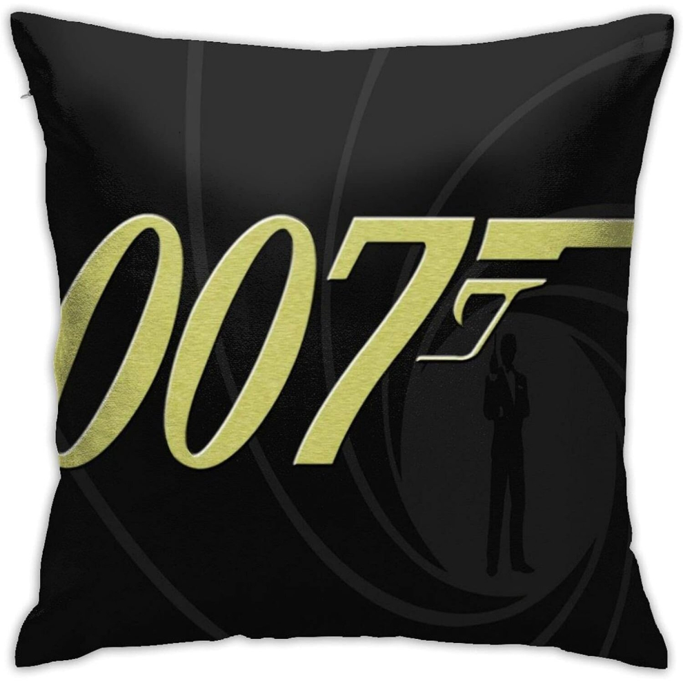 James Bond 007 Pillow Cover Friends Throw Pillow Cover Cushion Covers Pillow Case for Home Sofa Bedroom Decor 18"x18