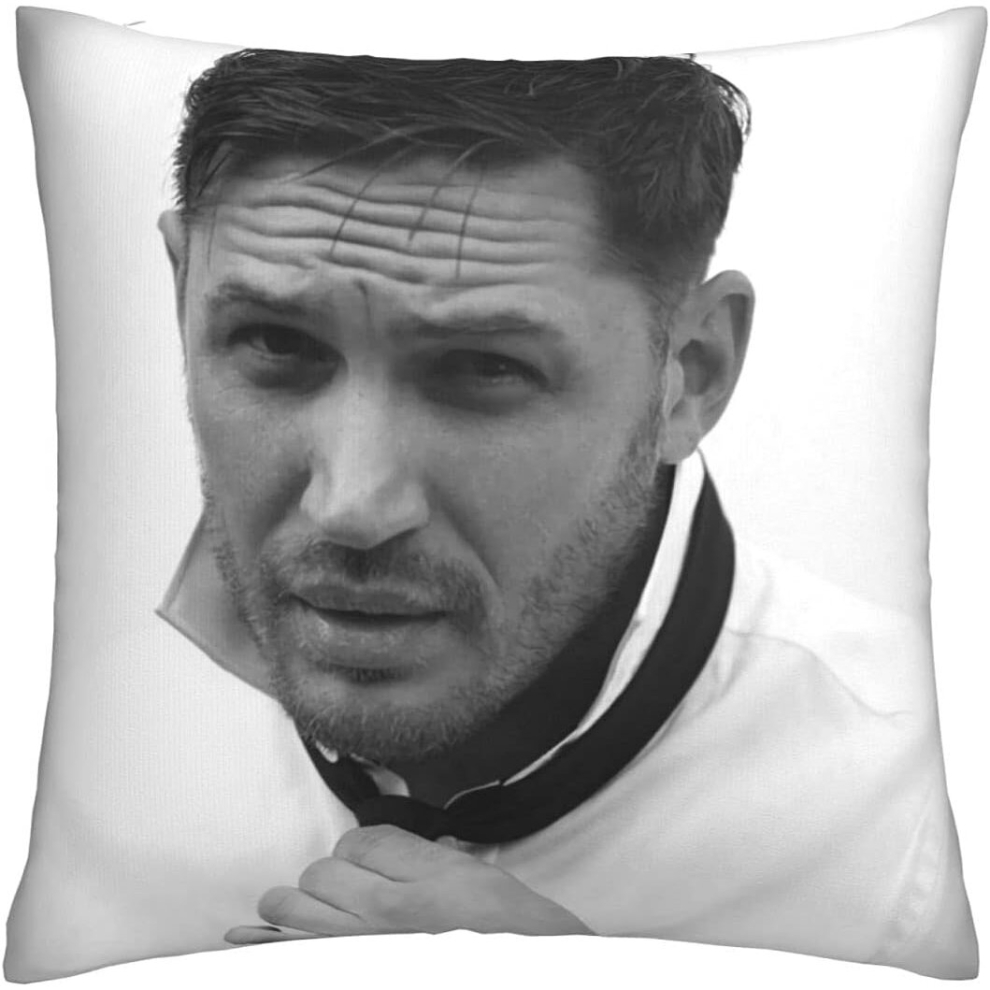 Tom Hardy Cushion Covers 45 X 45 Cm Square Throw Pillowcases For Sofa Bedroom With Invisible Zipper 18 X 18 Inch Sets Of 1