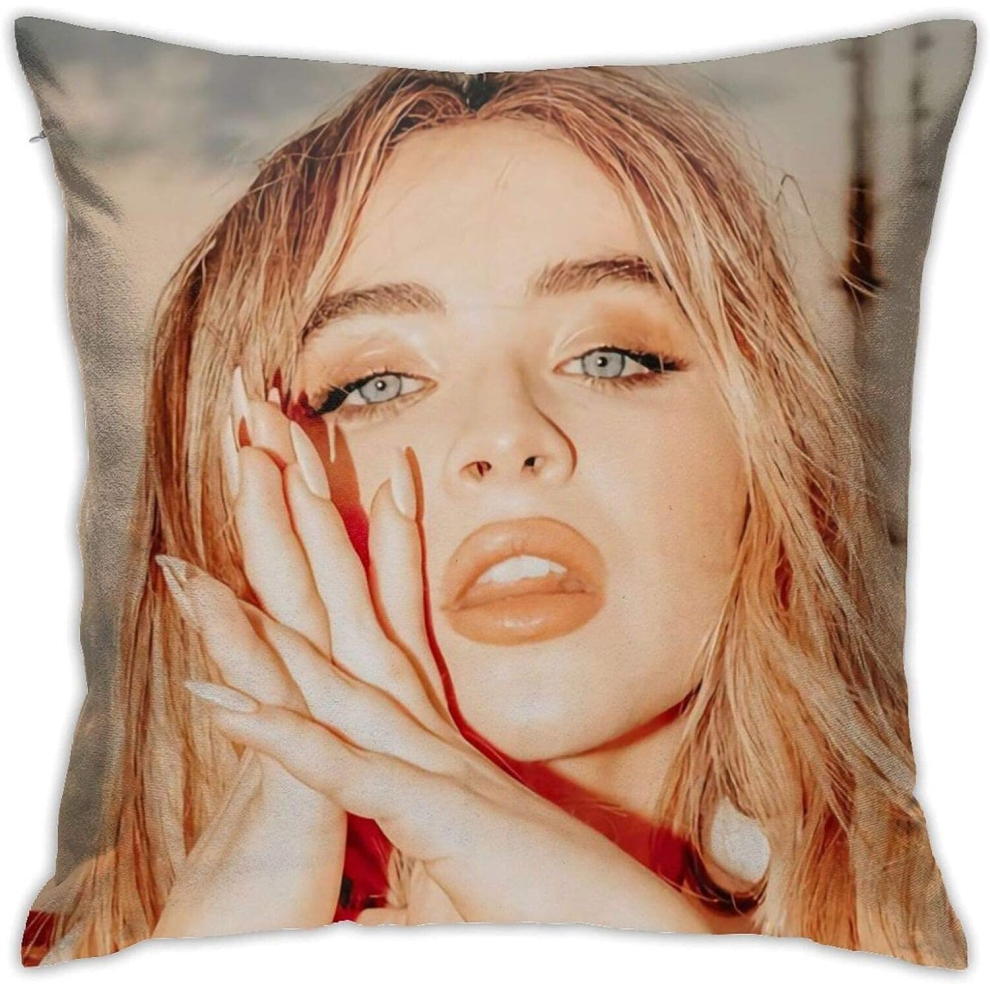 Sabrina Carpenter Pillowcase Square Sofa Bedroom Home Decoration 18"x18"