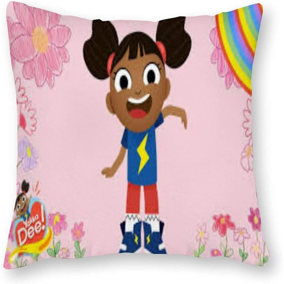 Yakka Dee Cushion Pillow - Pop Art - Canvas Pillowcase Single - Without Filling pad  18"x18