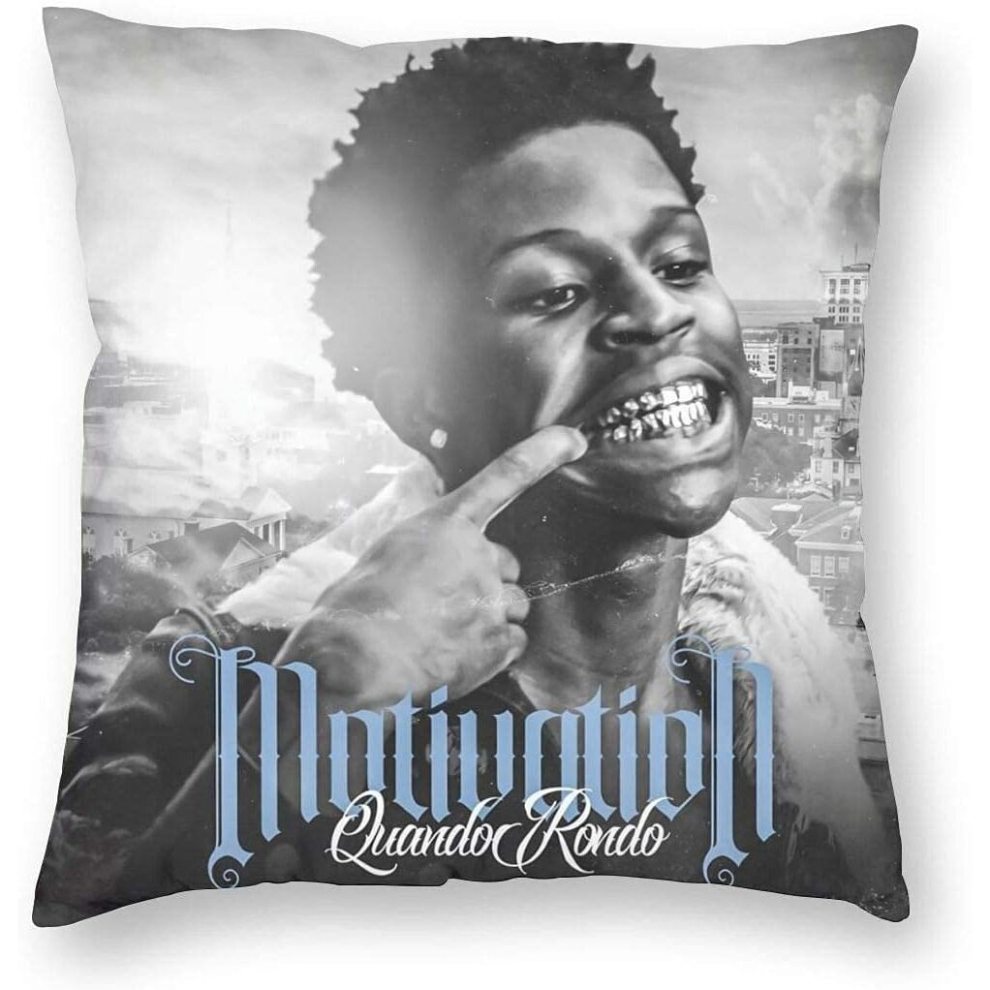 Fashion Velvet Sofa Couch Cushion Cover for BedbugsProof, Quando Rondo Quotes Photo Holidays Home Decorative Square Pillow Covers, 18 X 18 Inch-image-OPC-PCTRFSJ-NEW