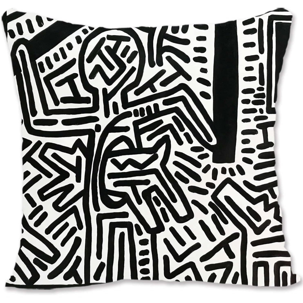 Decorative Throw Pillow Case Cover Abstract Art - Miro - Dutch Interior I B-Untitled   B-image-OPC-PCTRFX8-NEW