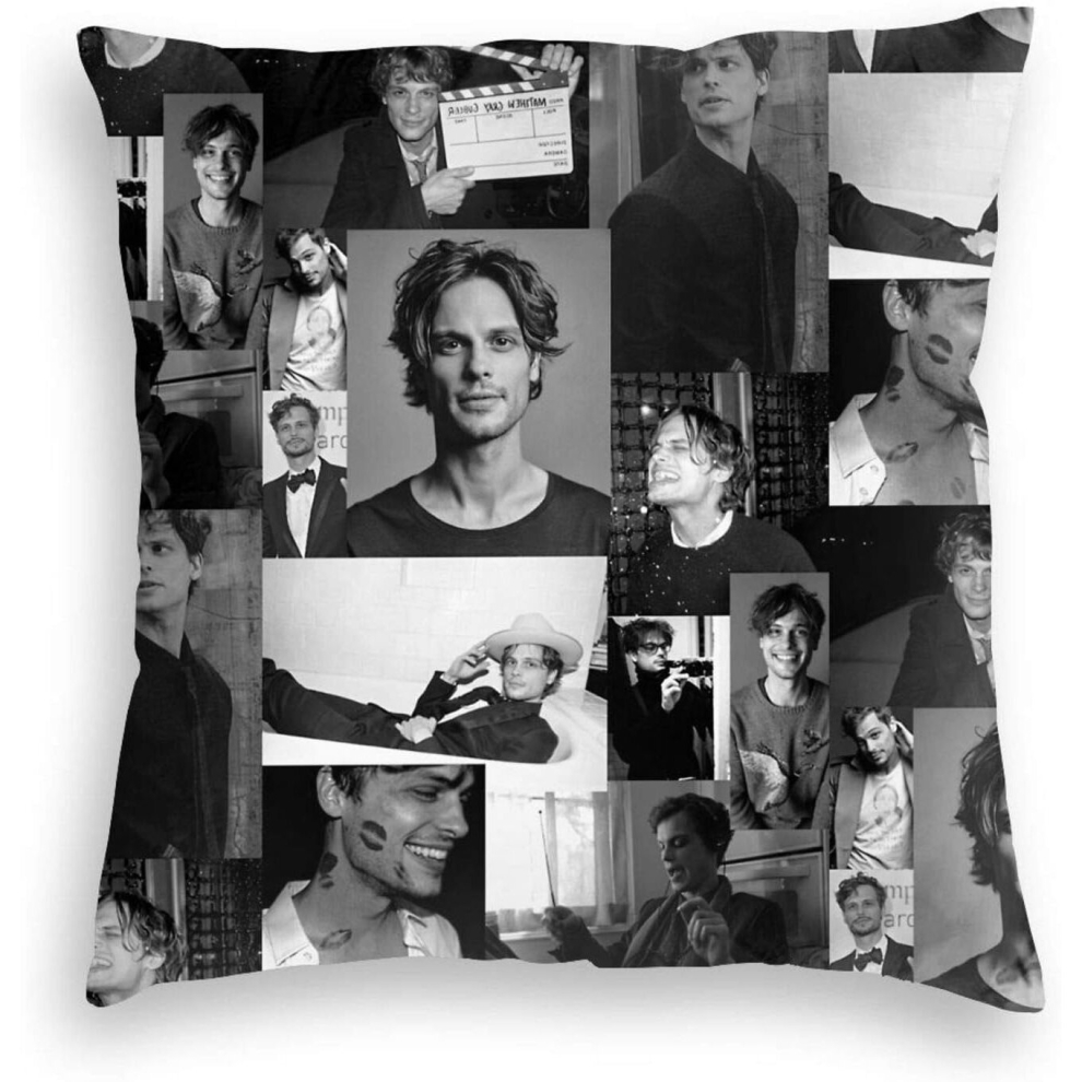 Criminal Minds Dr.Spencer Reid Velvet Decorative Throw Pillow Cover 18"x18"