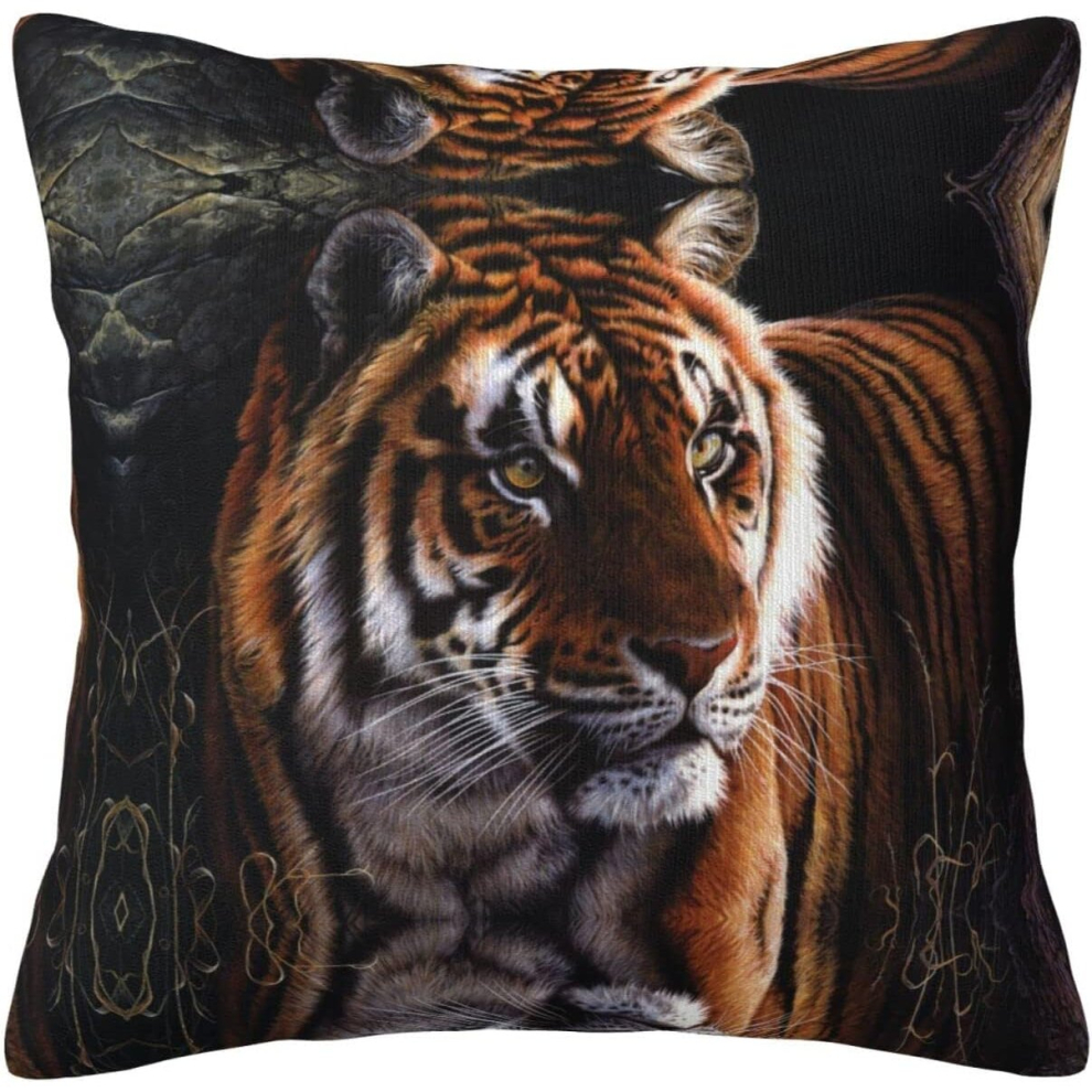 Bengal Tiger Pillow Case Covers Print Decorative Throw Pillow Covers For Room Sofa cmxcm-image-OPC-PCTRKFT-NEW