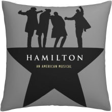 Hamilton The Musical Cushion Covers 45 X 45 Cm Square Throw Pillowcases For Sofa Bedroom With Invisible Zipper 18 X 18 Inch Sets Of 1