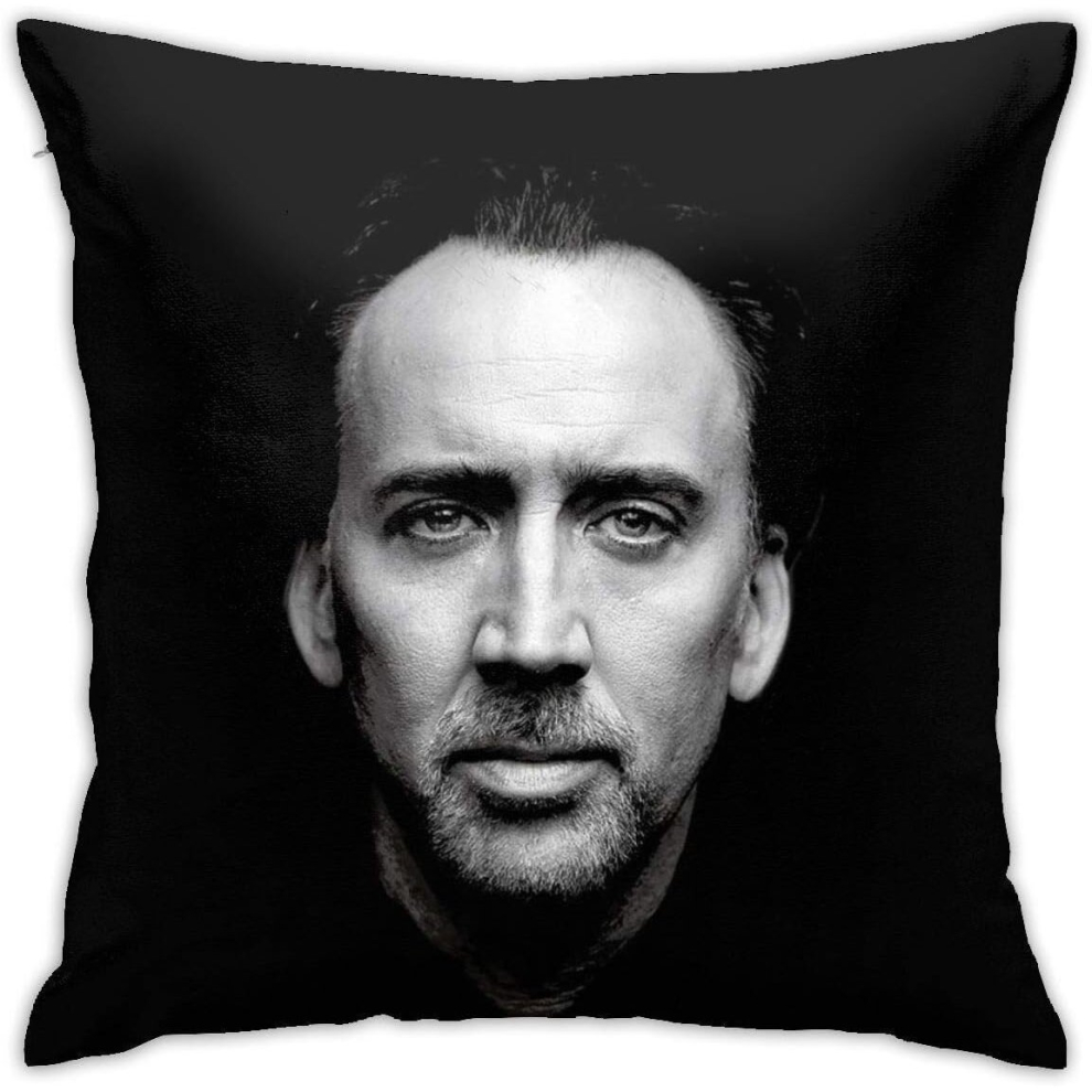 Home Decor Nicolas Cage Pillow Case Plush Fabric Square PillowCase Decor Throw Cushion Covers 20"x20"-image-OPC-PCTRP2F-NEW