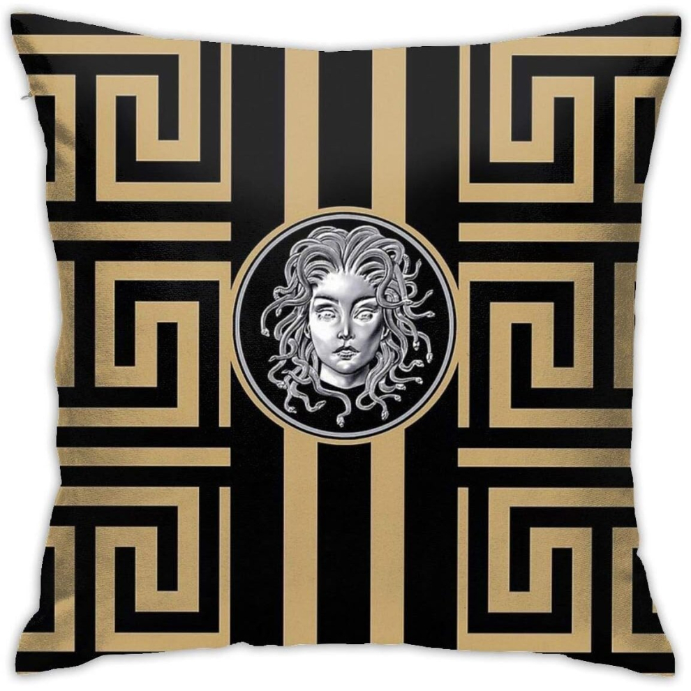 Medusa Brand Cushion Throw Pillow Cover Decor Pillow Case For Sofa Bedroom 18"x18"-4