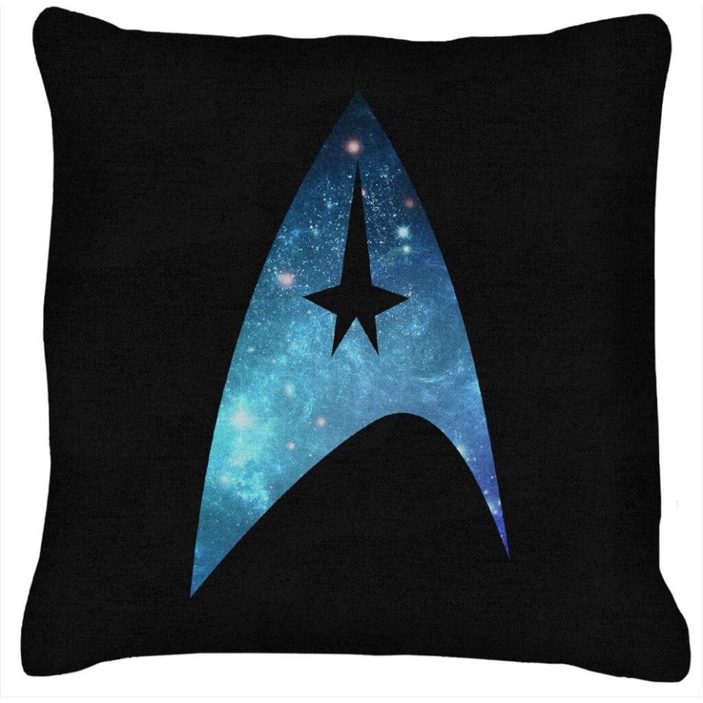 Star Trek Galaxy Silhouette Star Fleet Logo Cushion 18"x18"