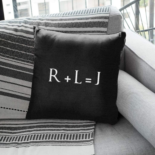 R+L=J White Game Of Thrones Cushion 18"x18" 2