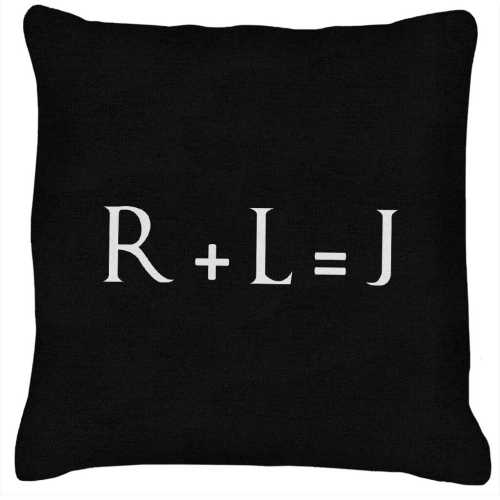R+L=J White Game Of Thrones Cushion 18"x18"