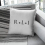 R+L=J Black Game Of Thrones Cushion 18"x18" 3