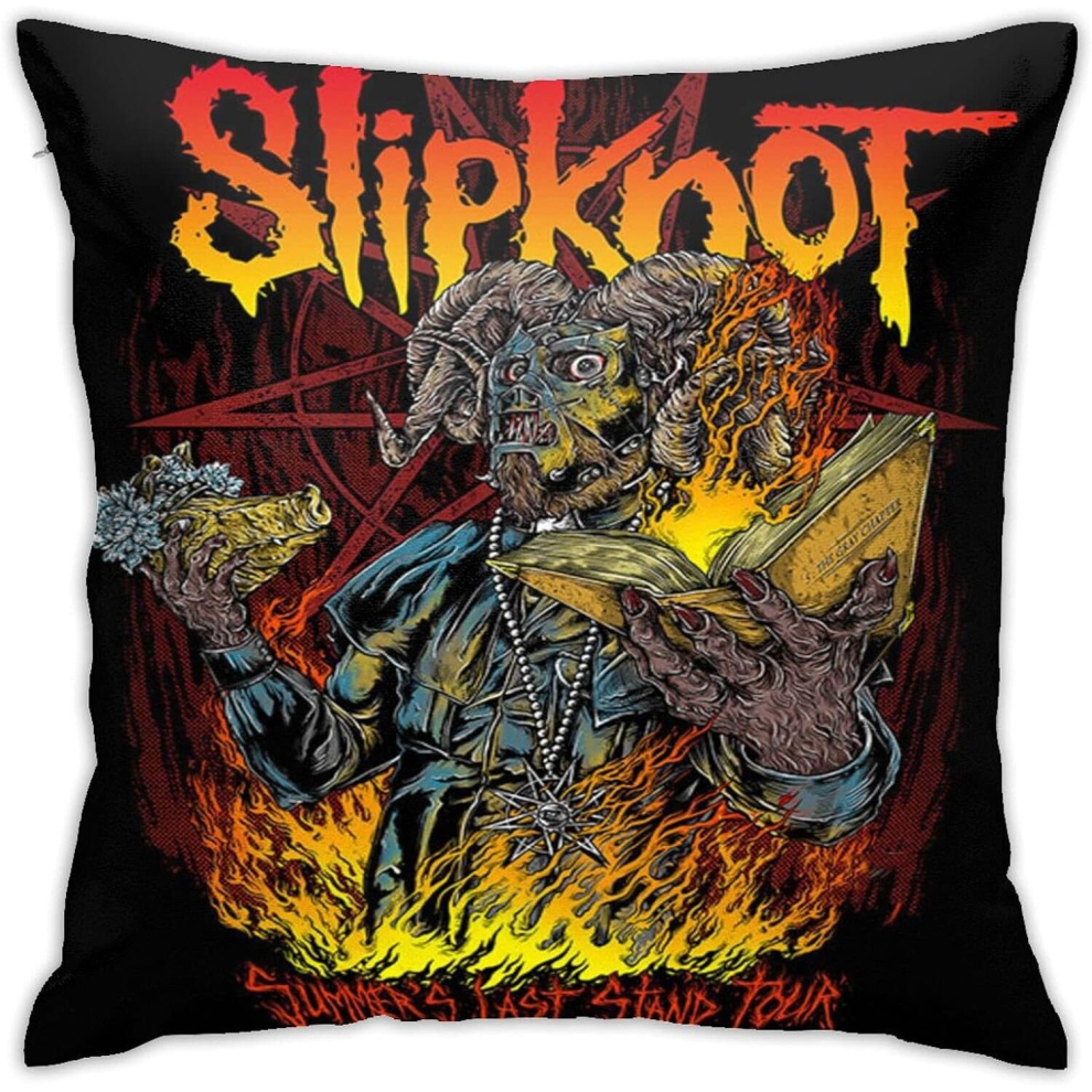 Slipknot Cushion Cover,Cotton and Linen Pillowcase Square House Sofa Cover 18"x18"-image-OPC-PCTRWKX-NEW