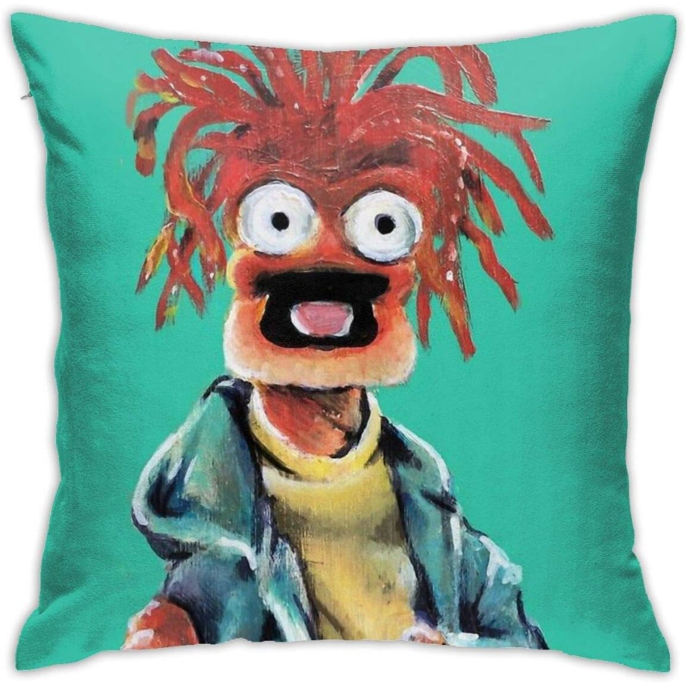 Pillow Covers Decorative Home Decor Pillow Pepe The King Prawn Fan Art Decor Pillow for Family And Friends 18"x18"-image-OPC-PCTRXYX-NEW