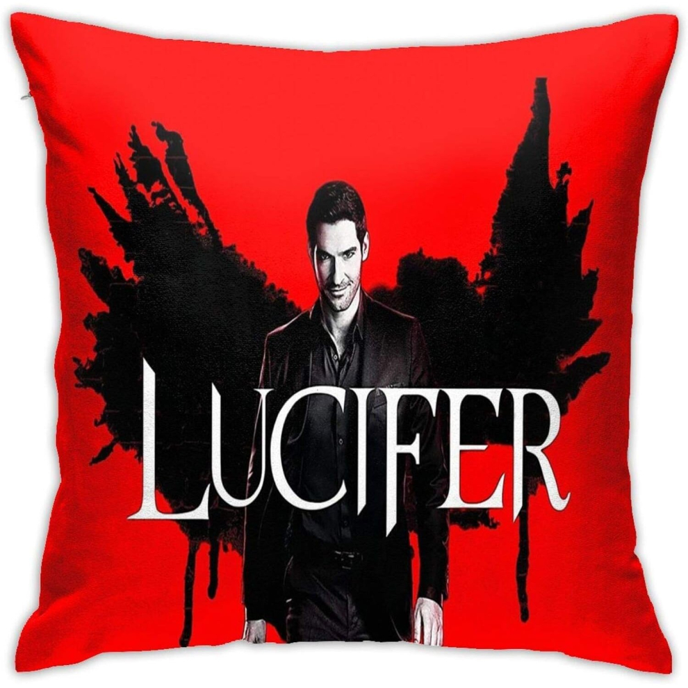 Lucifer Morningstar Bedroom Couch Sofa Square Pillow Cases Home Decor Throw Pillow Covers 18x18 Inch