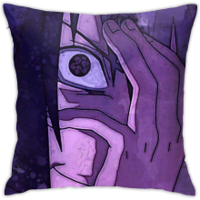 Girlâs Hero Uchiha Sasuke Bedside Square Comfortable Pillows Case for Waist Protection