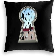 Pillow Covers Decorative Home Decor Pillow Magritte from The Lock Velvet Decor Pillow for Family And Friends 18"x18"