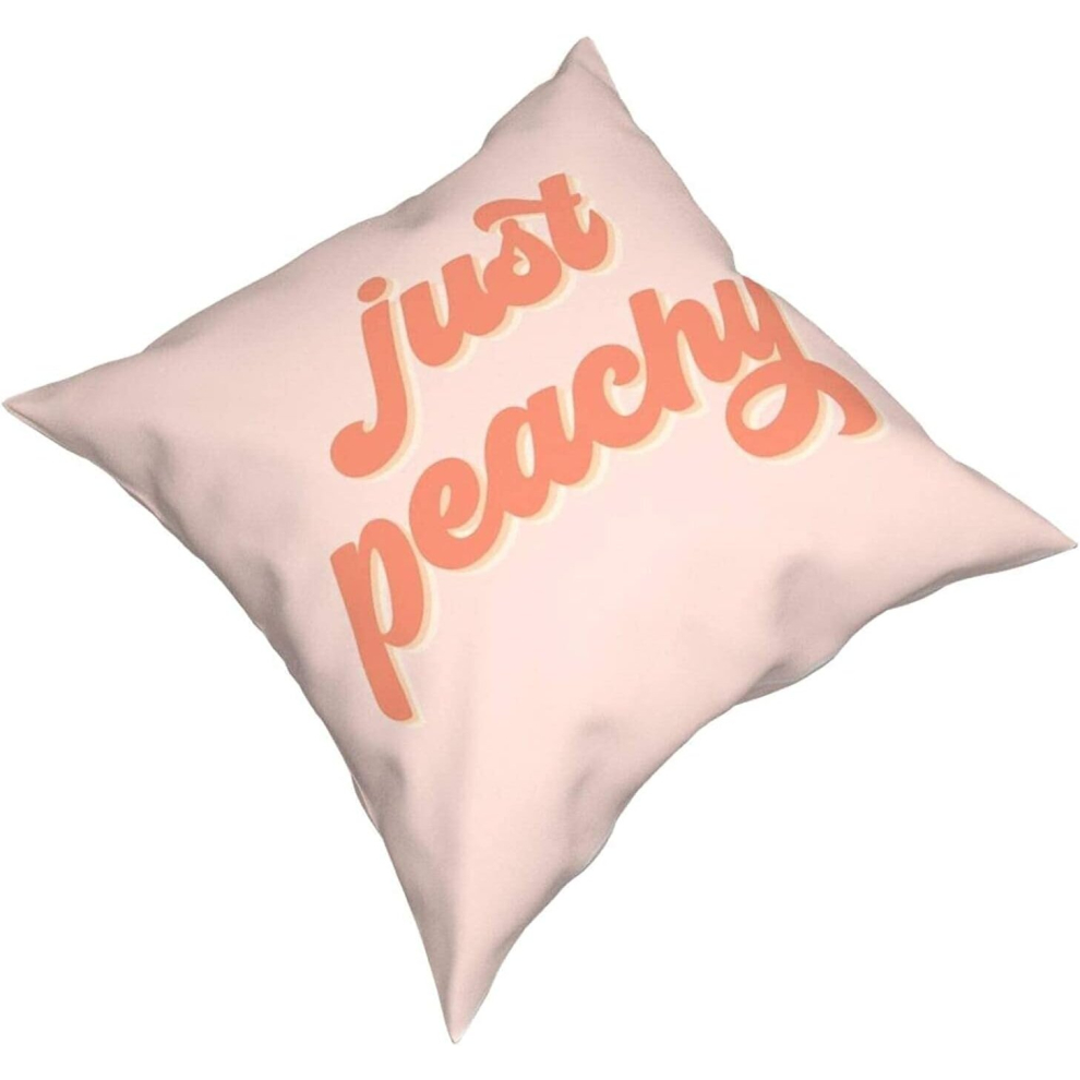 That's Just Peachy Tapestry Pillow Case Fashion Square Pillowcase Cushion Covers Decor Throw Pillow Cover 18 X 18 Inch 45 X 45 cm