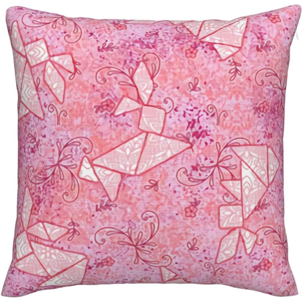 Pink Bunny Tangrams Imitation Linen Throw Pillow Covers Decorative  Pillowcase Square Cushion Covers-image-OPC-PCTS7CH-NEW