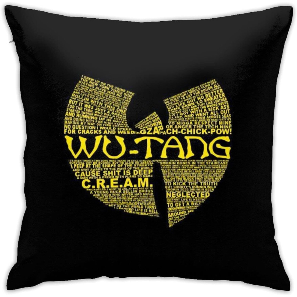 Kerota Wu Tang Clan Cushion Cover Sofa Decorative Throw Pillow Case For Home Decor 18X18 Inch
