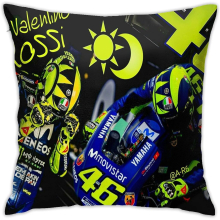 Valentino Rossi Cushion Covers,Cushions Decorative Square Cute Throw Pillowcases for Couch Livingroom Sofa Bed 18"x18"